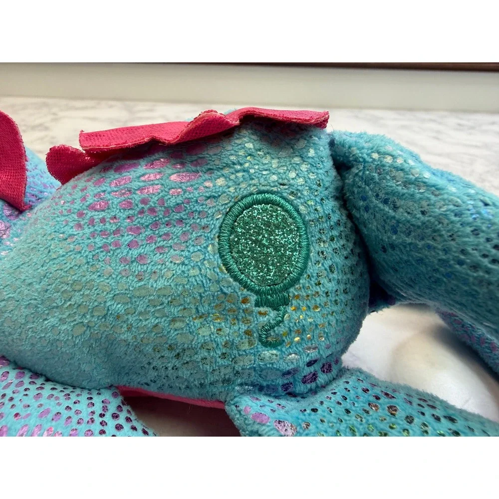 Cutetitos Partyitos Blue Dragon Plush Shimmer Basic Fun 39189 Collectible 7.5